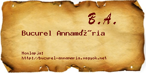 Bucurel Annamária névjegykártya
